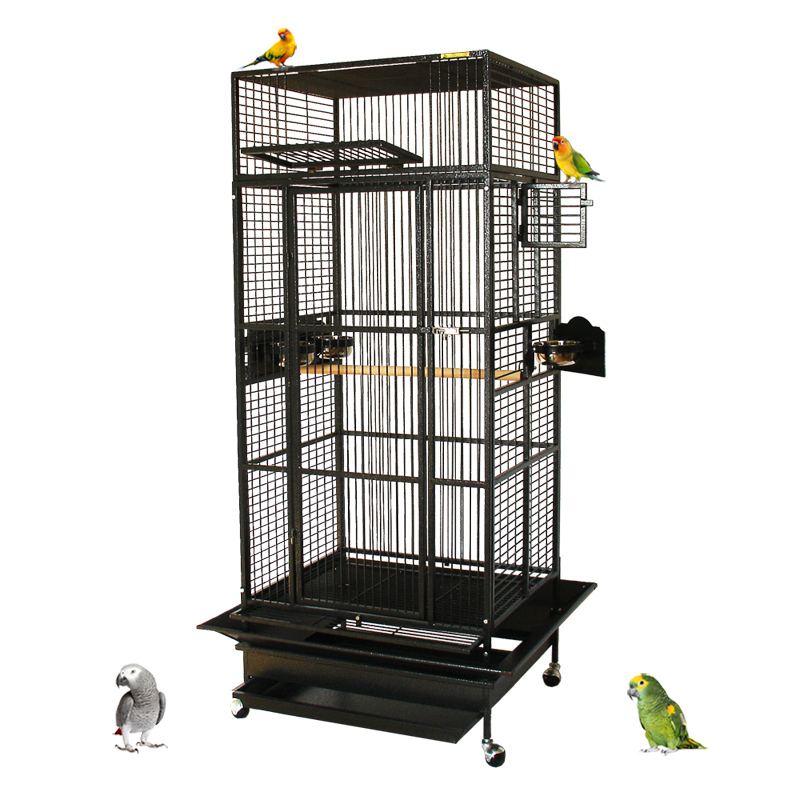 Klec disponuje vysouvacím roštem i šuplíkem, sklopným čelem.