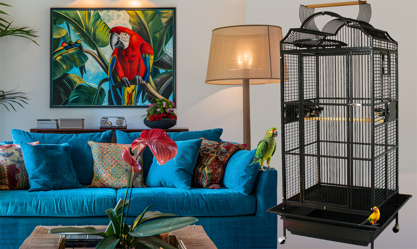 Klec pro střední a malé papoušky - Model 206