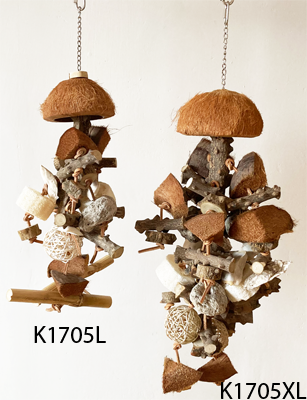 Hračka pro papoušky z pepřovníku - Bush z pepřovníku velikosti XL pro imunitu a zdraví, 72 x 22 cm