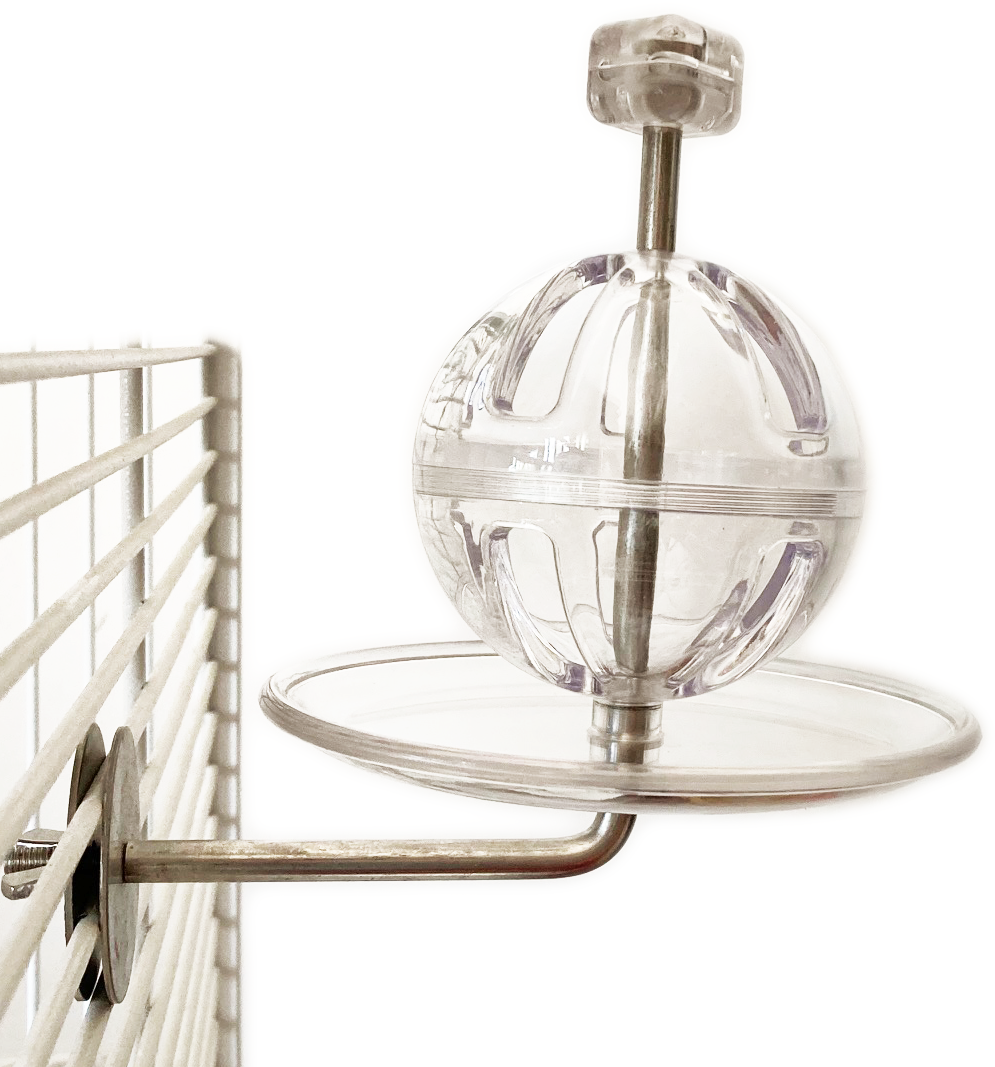 Krmítko s talířkem NEREZ A TVRZENÝ POLYKARBONÁT