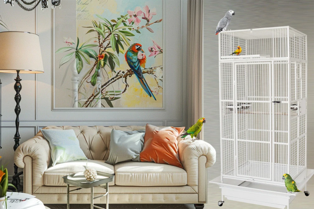 Klec pro ptáky | Voliéra pro papoušky 205