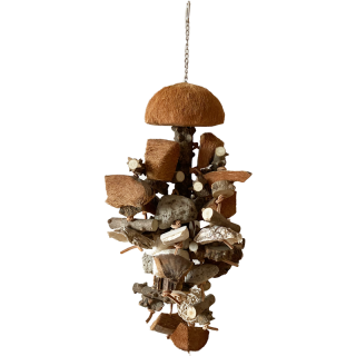 Hračka pro papoušky z pepřovníku - Bush z pepřovníku velikosti XL pro imunitu a zdraví, 72 x 22 cm