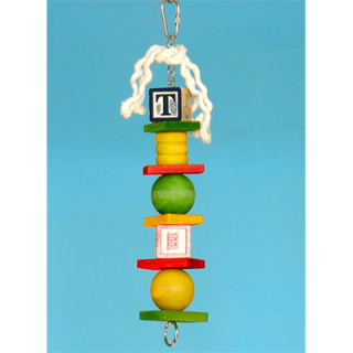 Dřevěný naučný závěs, 30 x 5 cm