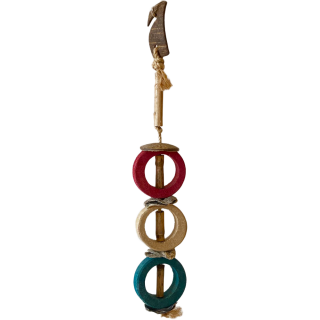 Závěs s kruhy a lasturami M, 39 x 8 cm