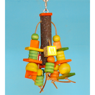 Brusné bidlo L a bohatá hračka s kůžemi, 27 x 18 cm