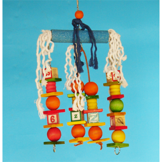 Naučná hračka s brusným bidlem XL a kůžemi, 46 x 16 cm