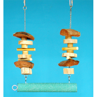 Brusná houpačka a hračka 2v1 XXL, tloušťka brusného bidla XXL, 47 x 33 cm