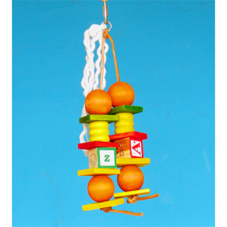 Barevné naučné kostky a kuličky na kůži, 29 x 10 cm