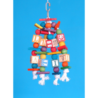 Naučné kostky na 4 závěsech, 30 x 14 cm