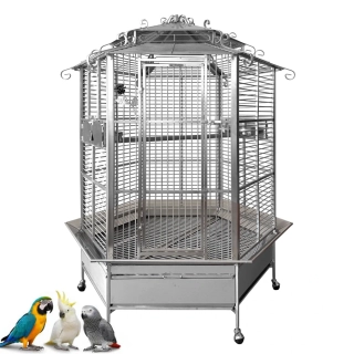 Nerezová klec pro střední a velké papoušky 508LXSS