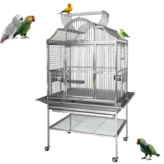 Nerezová klec pro malé a střední papoušky 3224SS