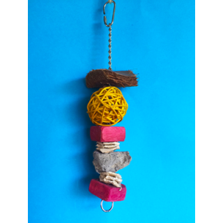 Ratanové potěšení s brusným kamínkem, 22 x 6 cm