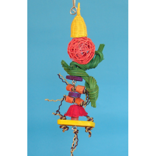 Hračka z ratanu a kávovníku, 35 x 16 cm