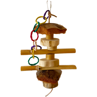 Jungle kebab s ratanovým řetízkem, 40 x 11 cm